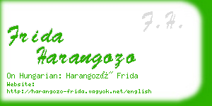 frida harangozo business card